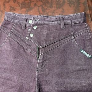 Vintage Roughrider Jean Canvas Pants 5/6 27 90s Cowgirl